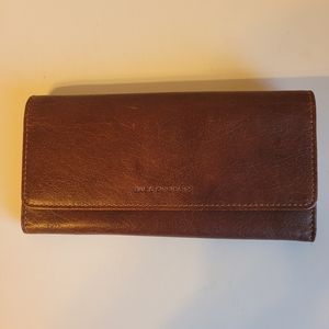 JACK GEORGE genuine leather brown wallet.